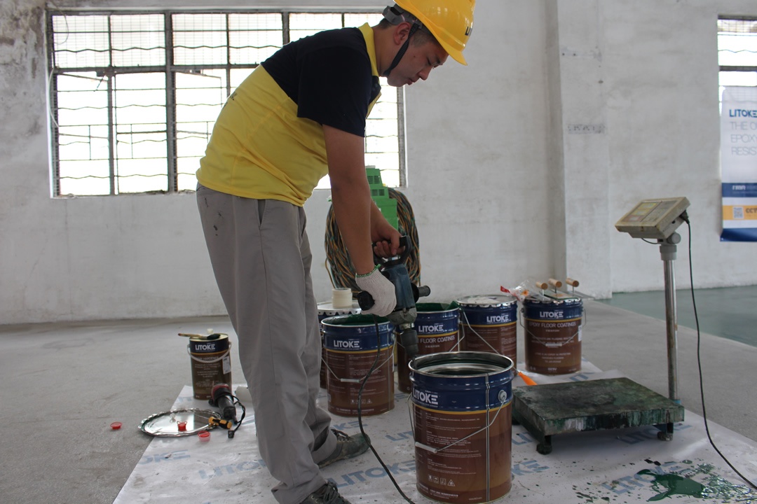 力特克環(huán)氧樹(shù)脂平涂型面涂地坪漆